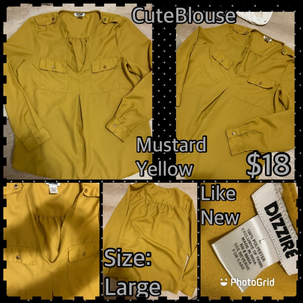 Drizzle Dressy Top. Super cute. Practically new.